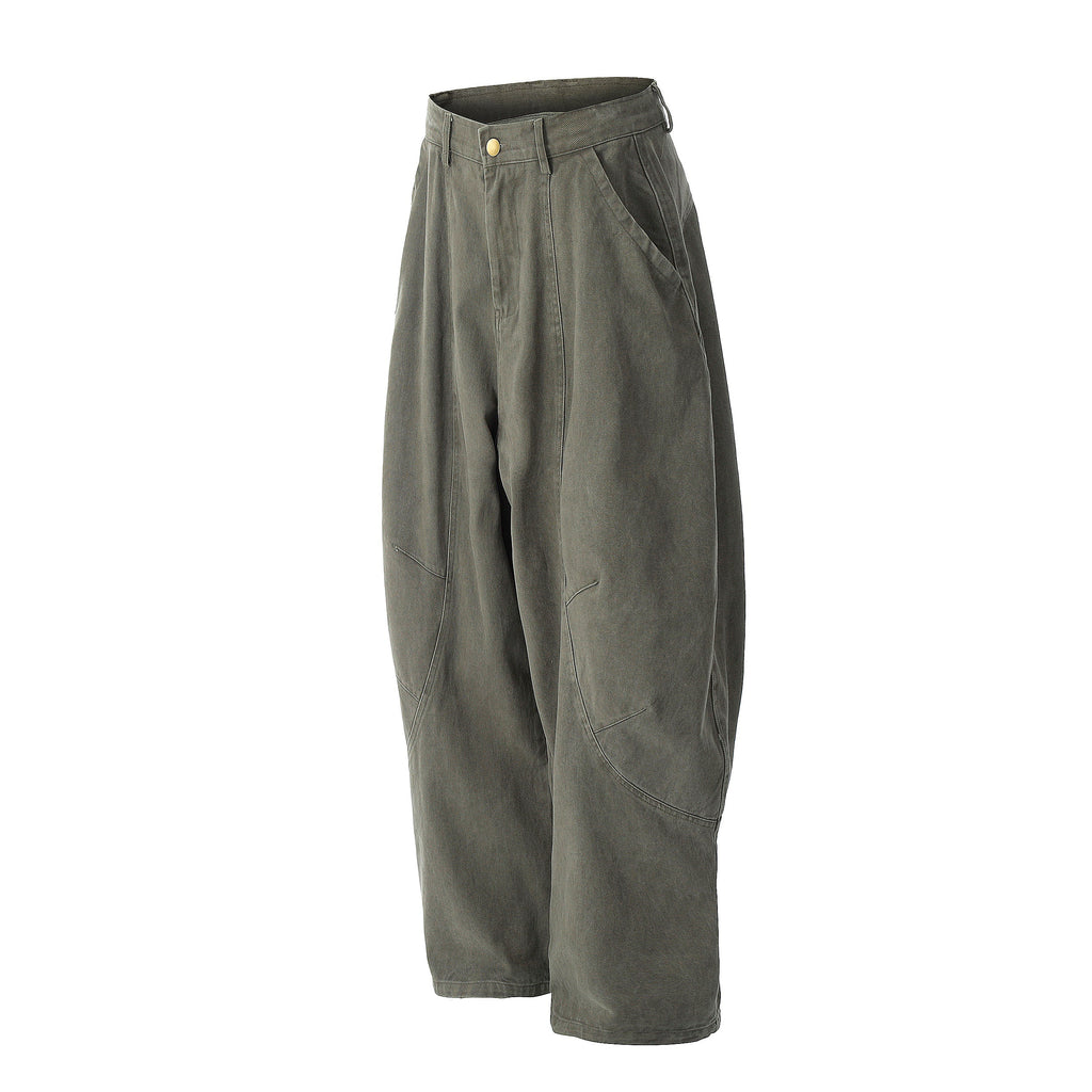 Pantalones globo con bolsillos en forma de arco vintage