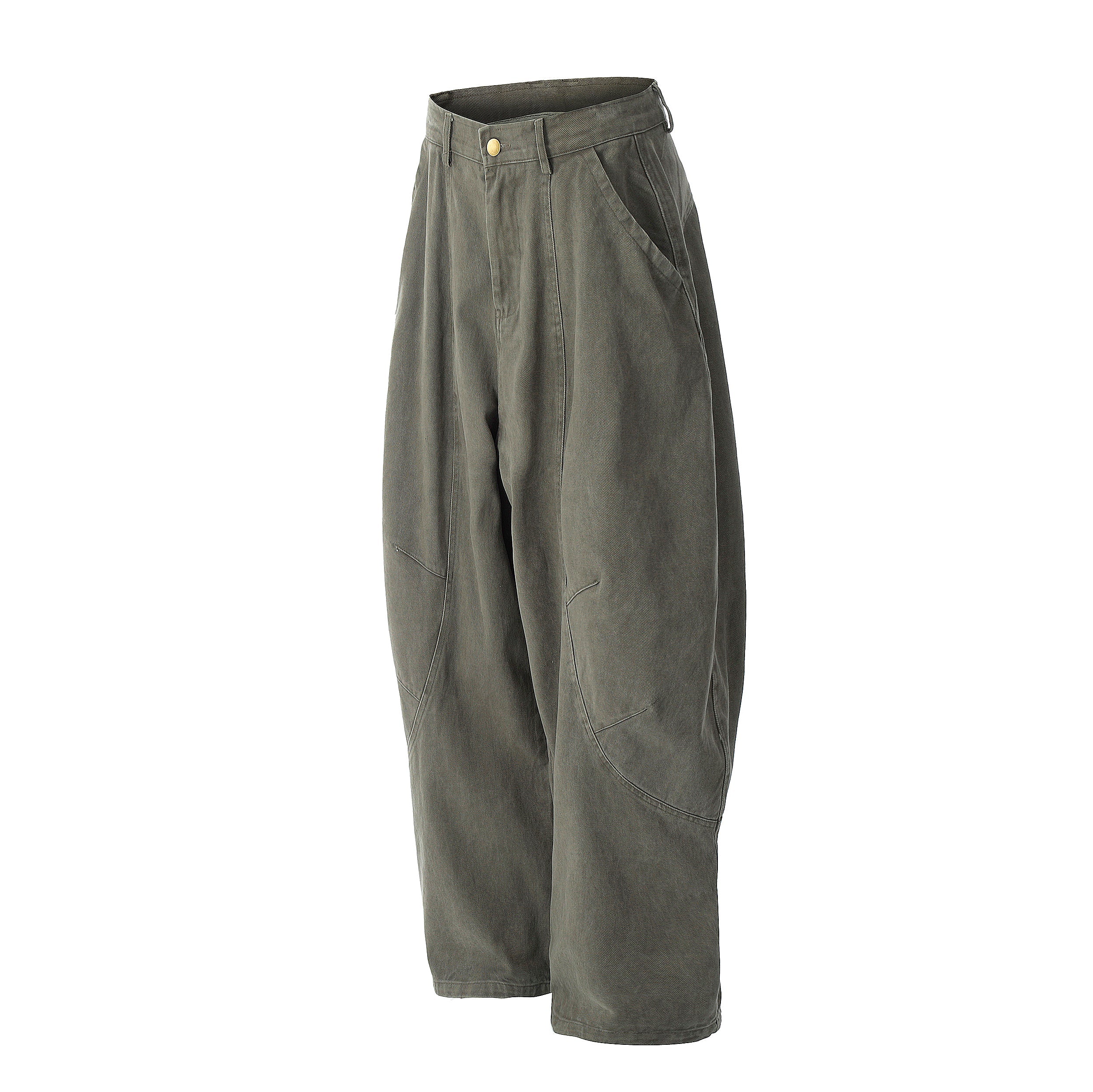 Pantalones globo con bolsillos en forma de arco vintage