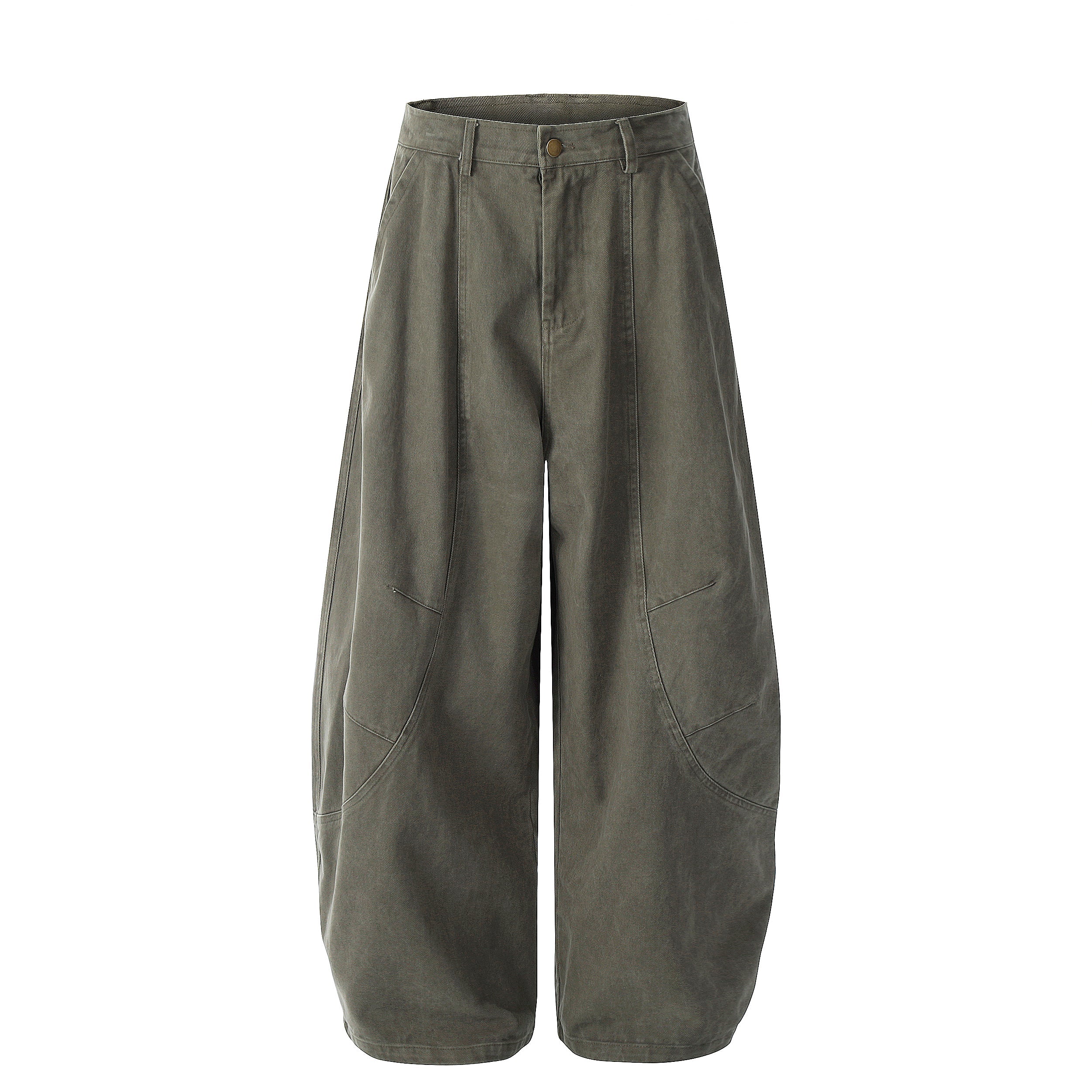 Pantalones globo con bolsillos en forma de arco vintage
