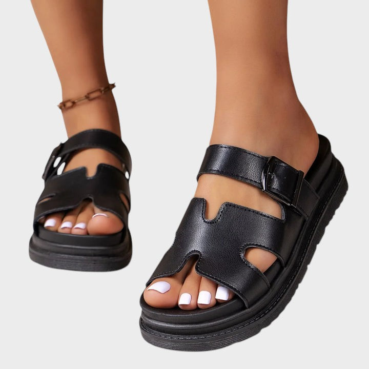 Ana - Sandalias ortopédicas con diseño en forma de H
