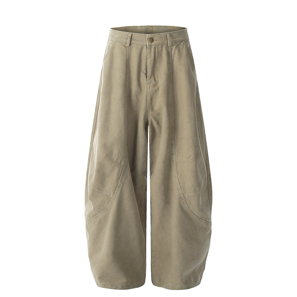 Pantalones globo con bolsillos en forma de arco vintage