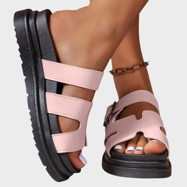 Ana - Sandalias ortopédicas con diseño en forma de H