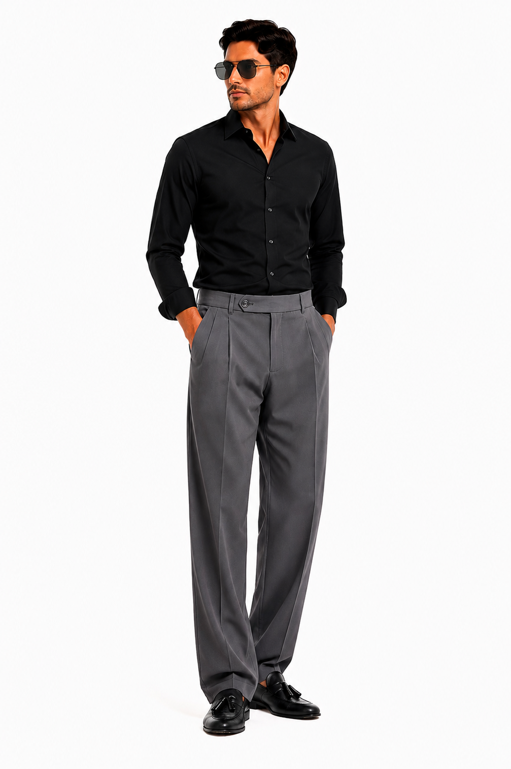 PANTALÓN BAGGY DOBLE PINZA