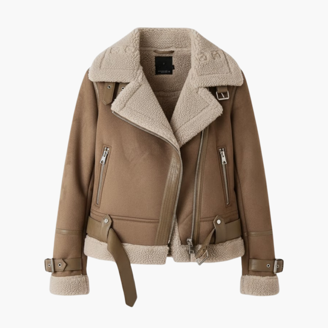 Chaqueta con Cremallera, Forro de Pelo y Bajo Ajustable