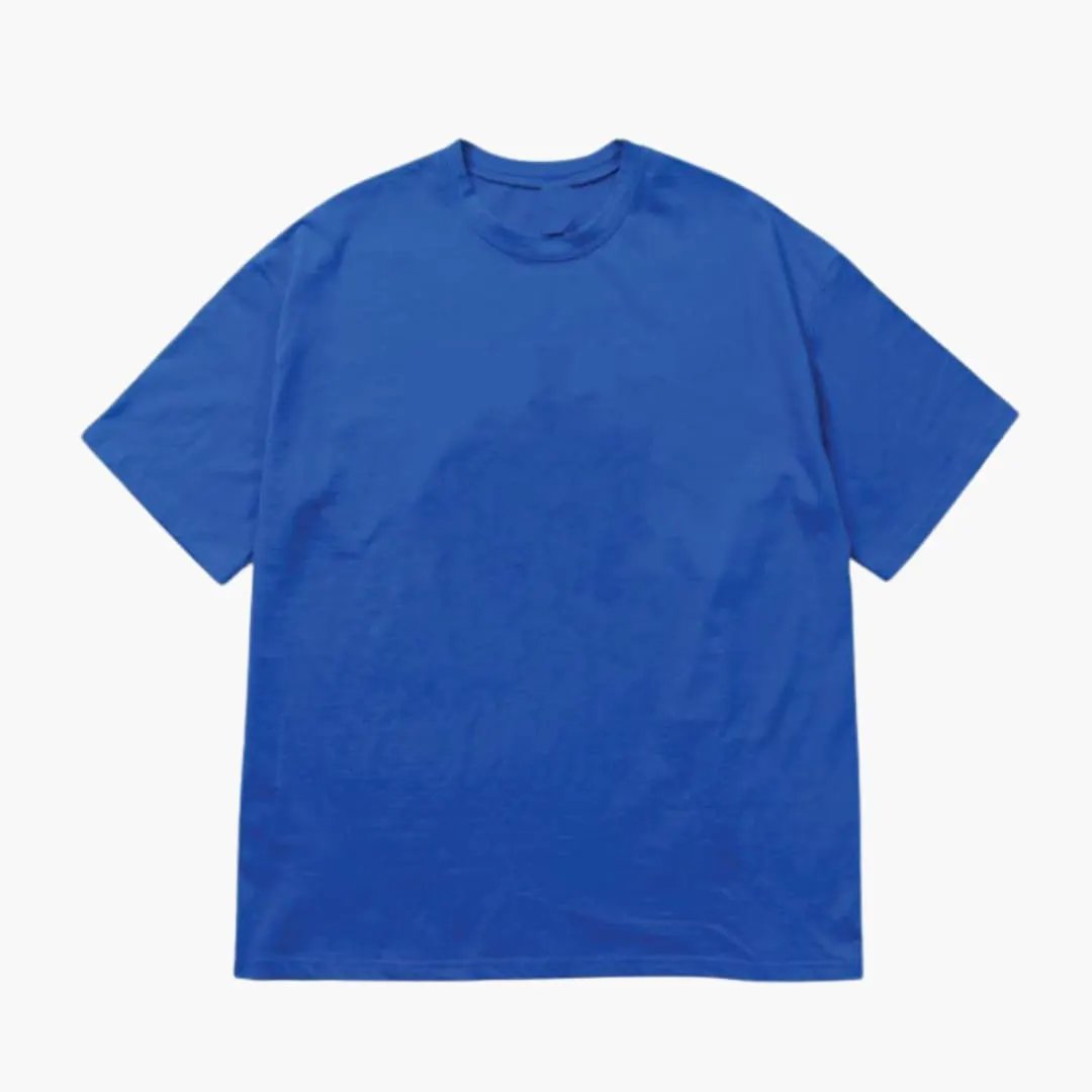 Camiseta Oversize de Hombre con Cuello Redondo y Manga Corta