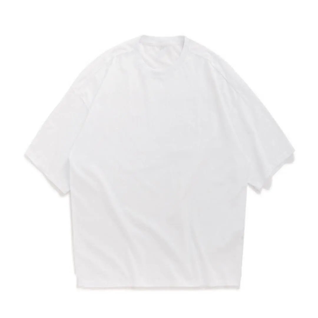 Camiseta Oversize de Hombre con Cuello Redondo y Manga Corta