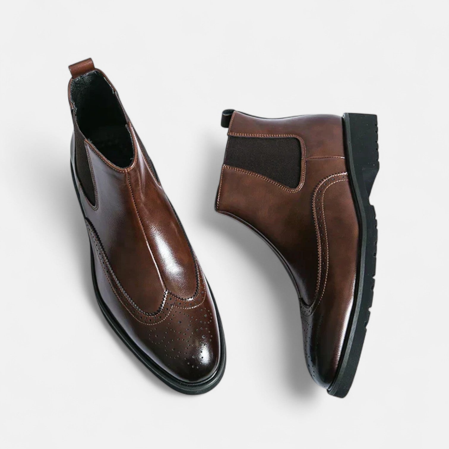 Marzio | Elegantes botas para hombre de piel sintética