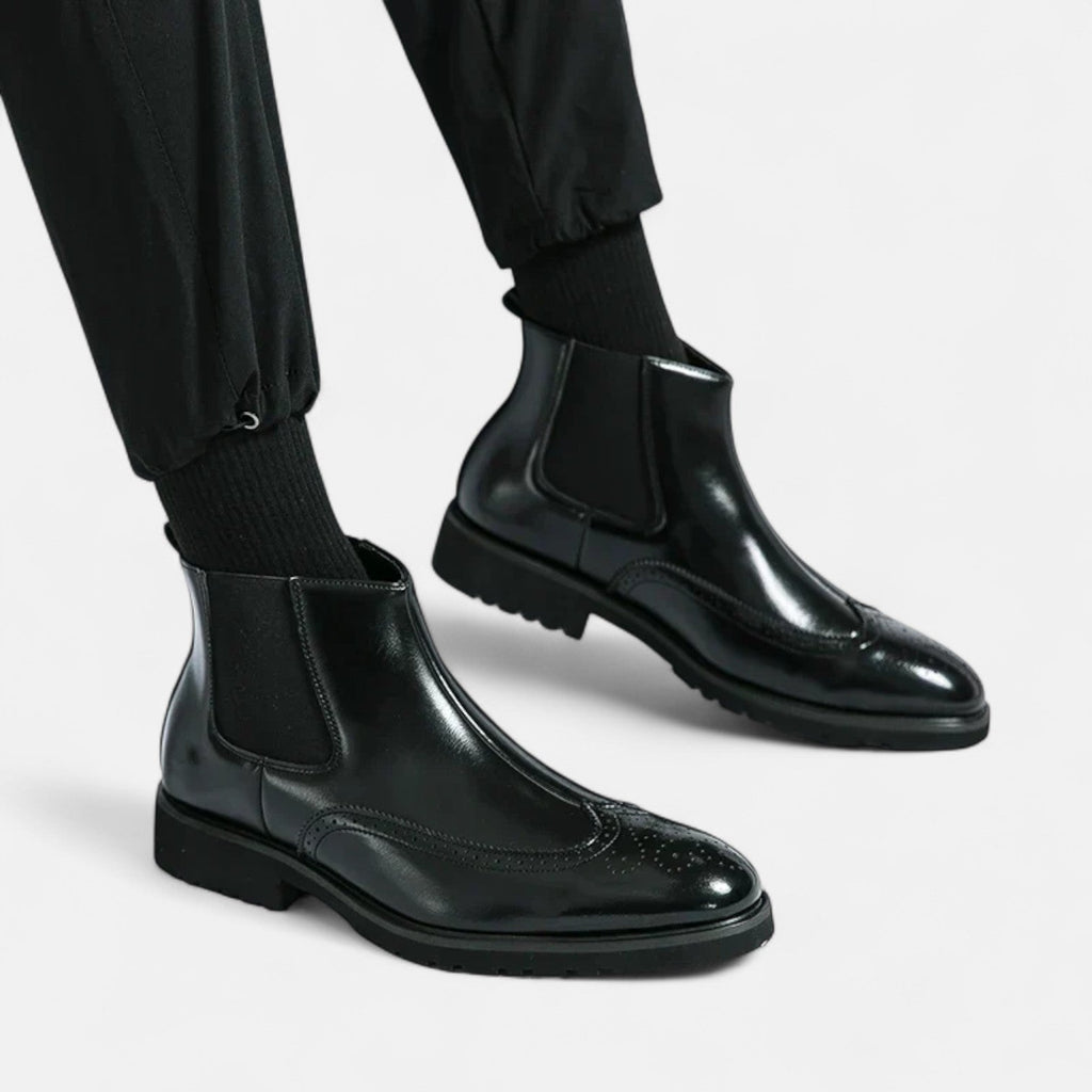 Marzio | Elegantes botas para hombre de piel sintética