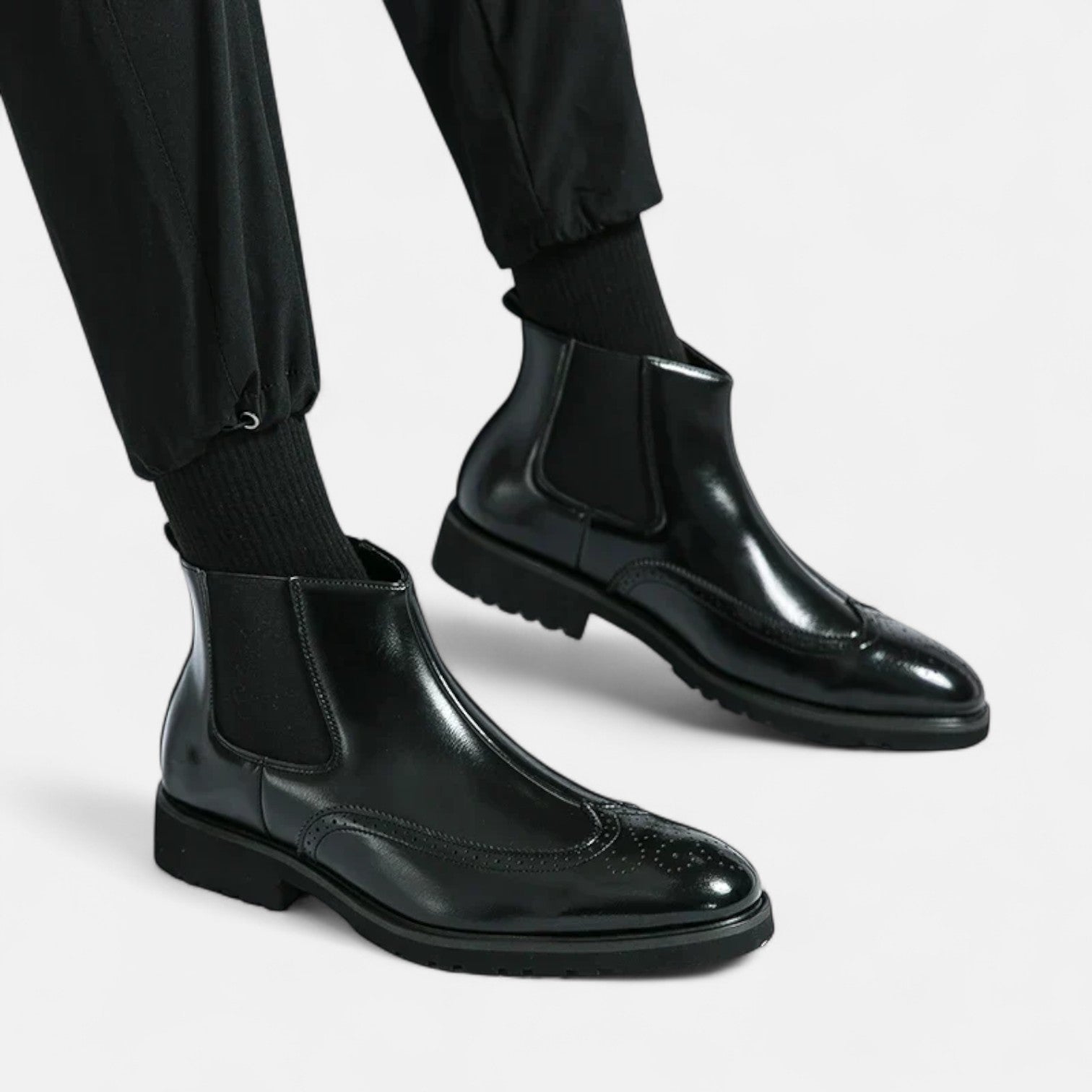 Marzio | Elegantes botas para hombre de piel sintética