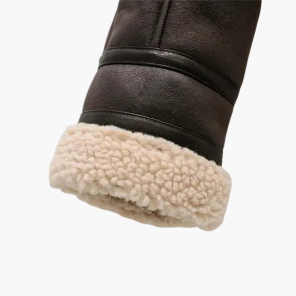 Chaqueta con Cremallera, Bajo con Cinturón y Forro Interior