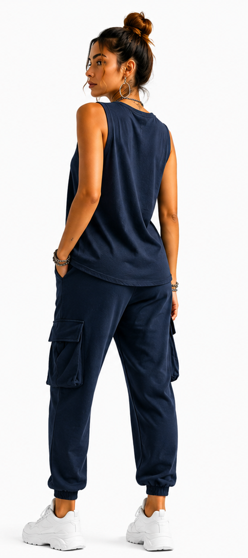 Valentina | Conjunto Casual Suave con Bolsillos