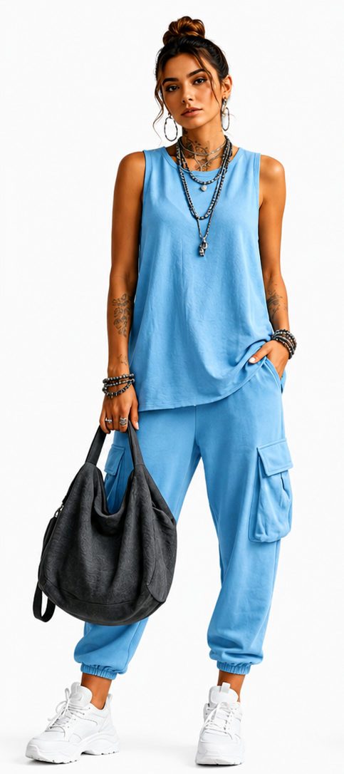 Valentina | Conjunto Casual Suave con Bolsillos