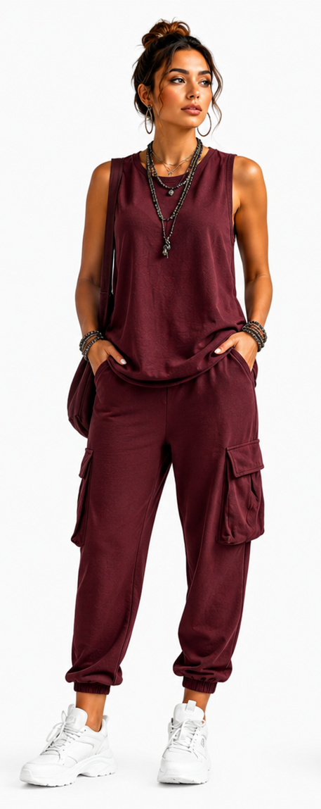 Valentina | Conjunto Casual Suave con Bolsillos