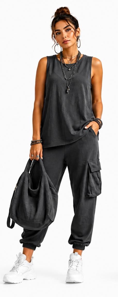 Valentina | Conjunto Casual Suave con Bolsillos